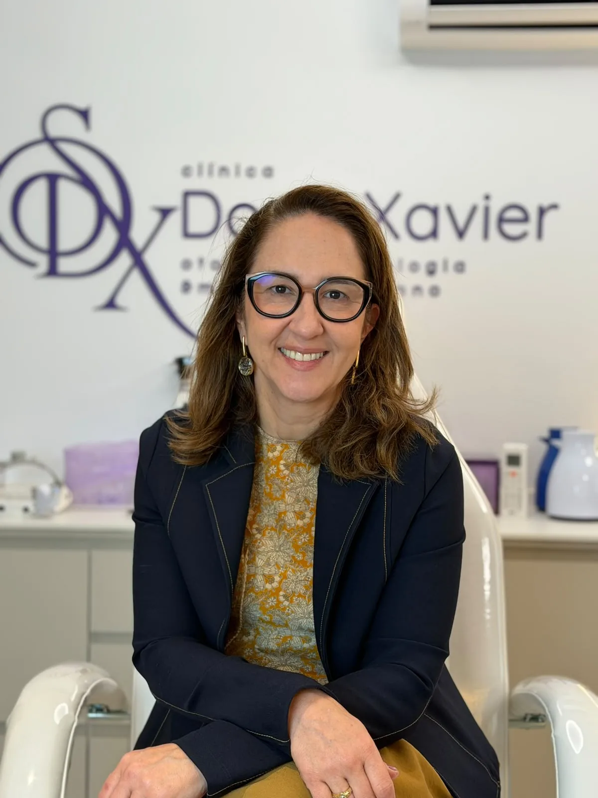 Dra. Sandra Doria Xavier, otorrinolaringologista e médica do sono, no consultório da Clínica Doria Xavier